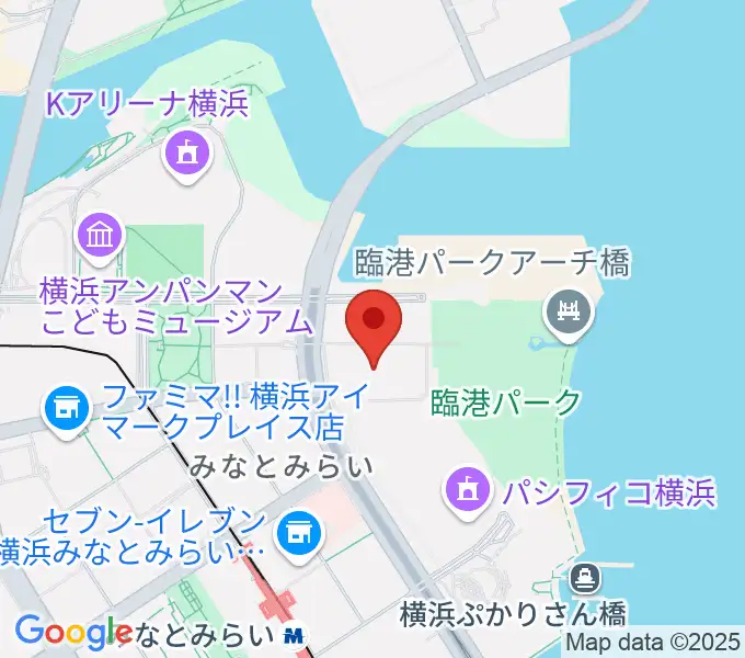 パシフィコ横浜ノースの地図