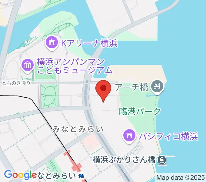 パシフィコ横浜ノースの地図