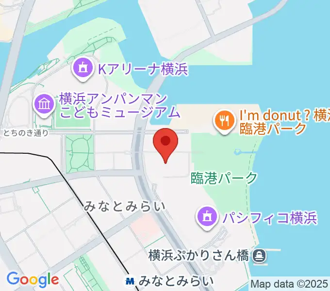 パシフィコ横浜ノースの地図