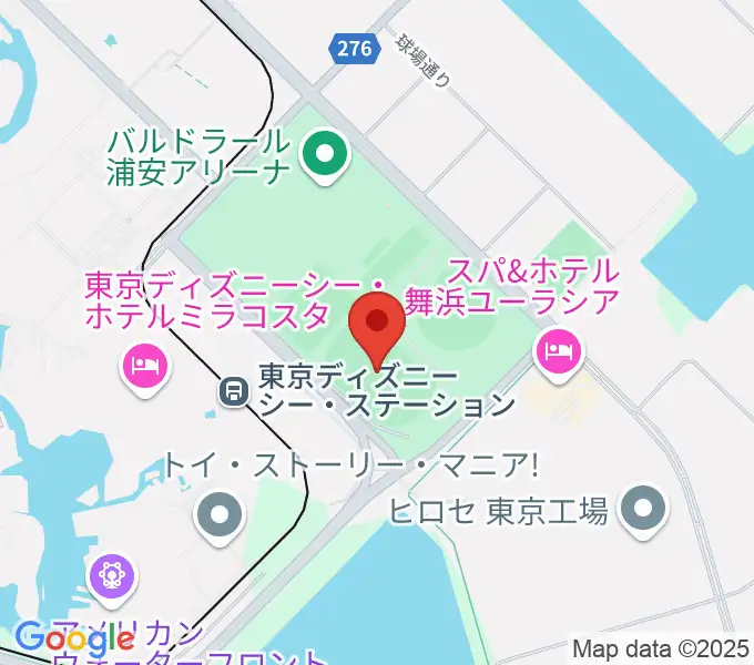 ブリオベッカ浦安競技場の地図