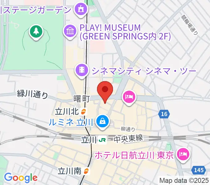 島村楽器 立川店の地図