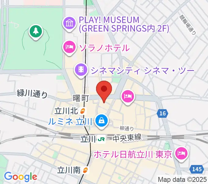 島村楽器 立川店の地図