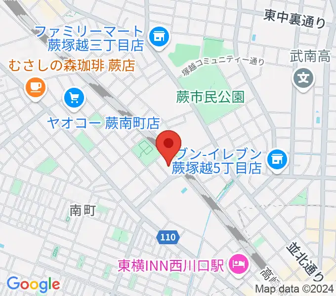 レッスル武闘館（アイスリボン道場）の地図