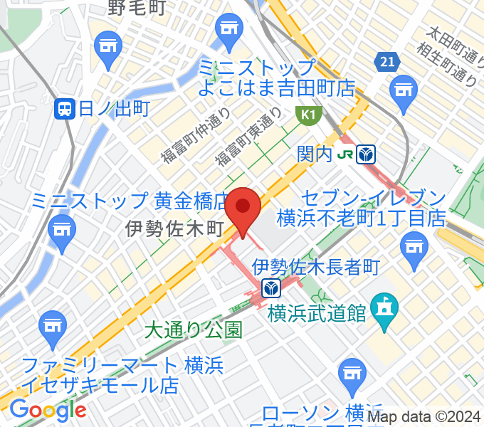 横浜ラジアントホールの場所