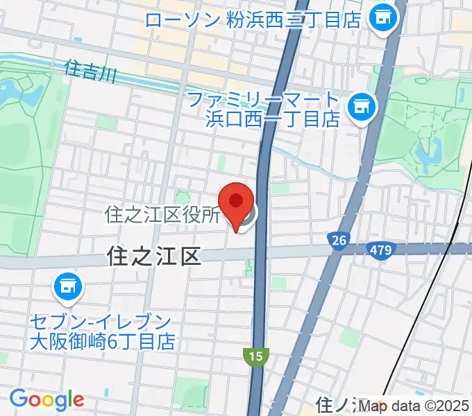すみのえ舞昆ホールの地図