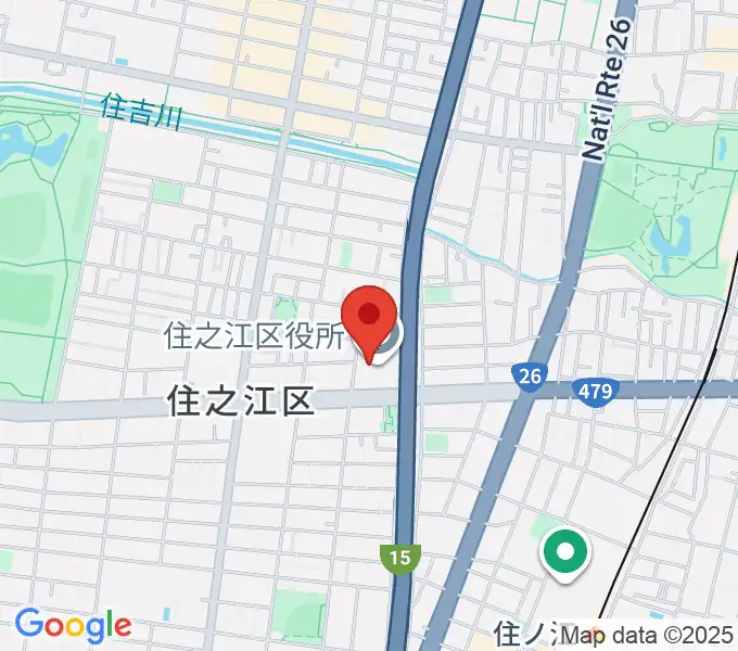 すみのえ舞昆ホールの地図