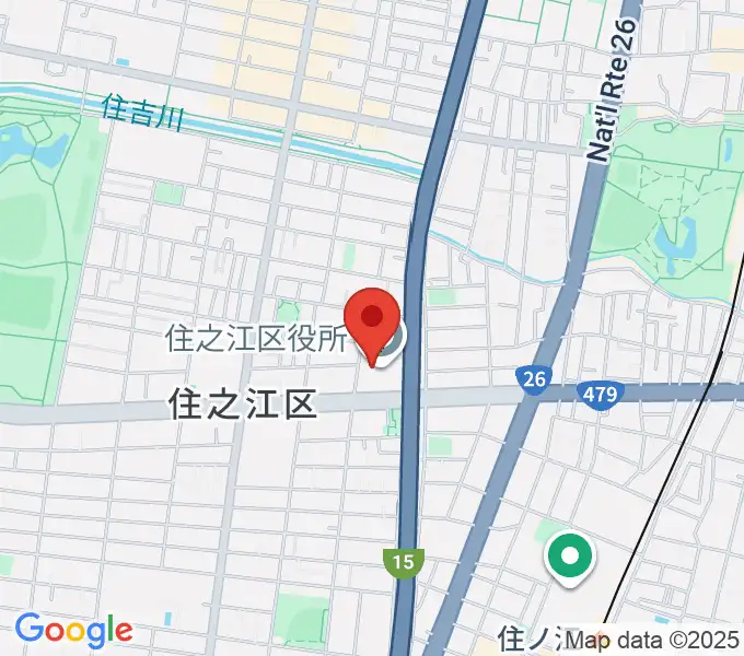 すみのえ舞昆ホールの地図