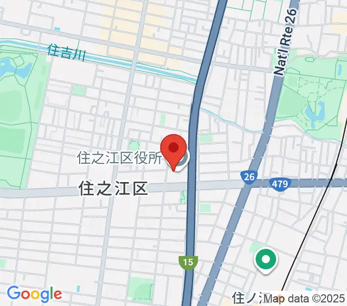 すみのえ舞昆ホールの地図