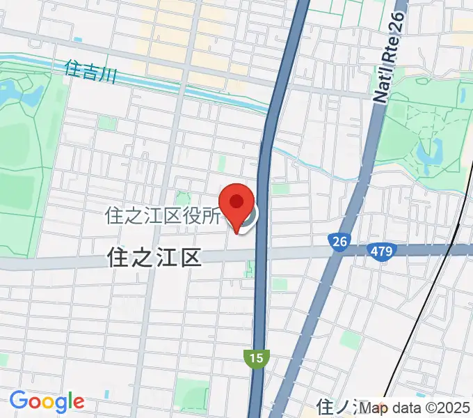 すみのえ舞昆ホールの地図