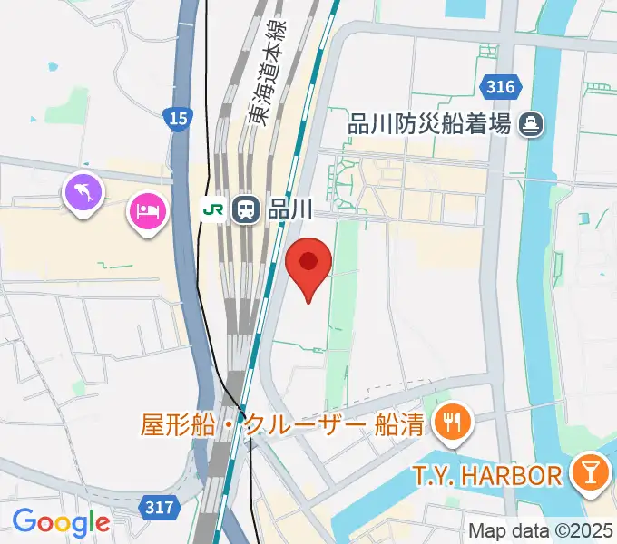 品川グランドホールの地図