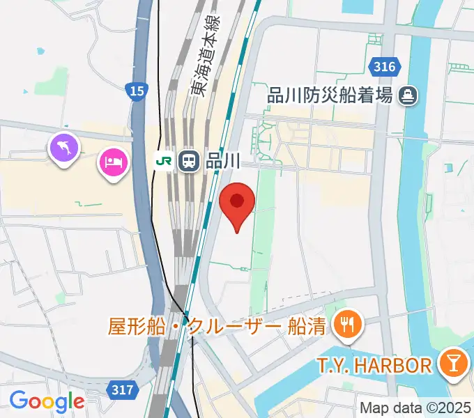 品川グランドホールの地図