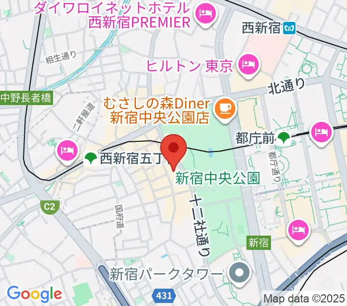 ベルサール西新宿の地図