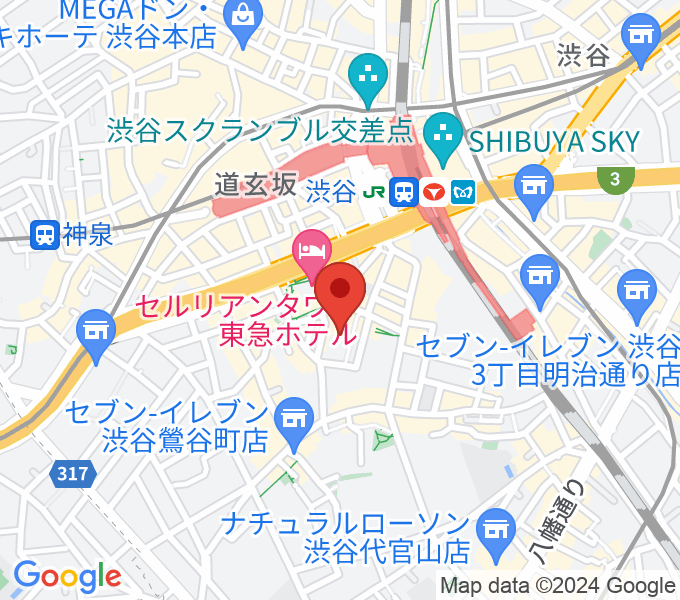 コスモプラネタリウム渋谷の場所