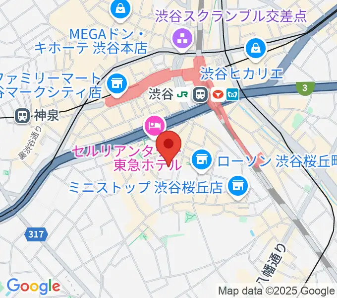 コスモプラネタリウム渋谷の地図