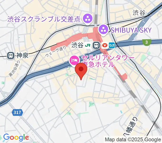 コスモプラネタリウム渋谷の地図