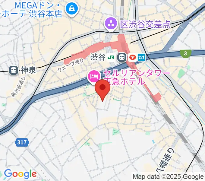 コスモプラネタリウム渋谷の地図