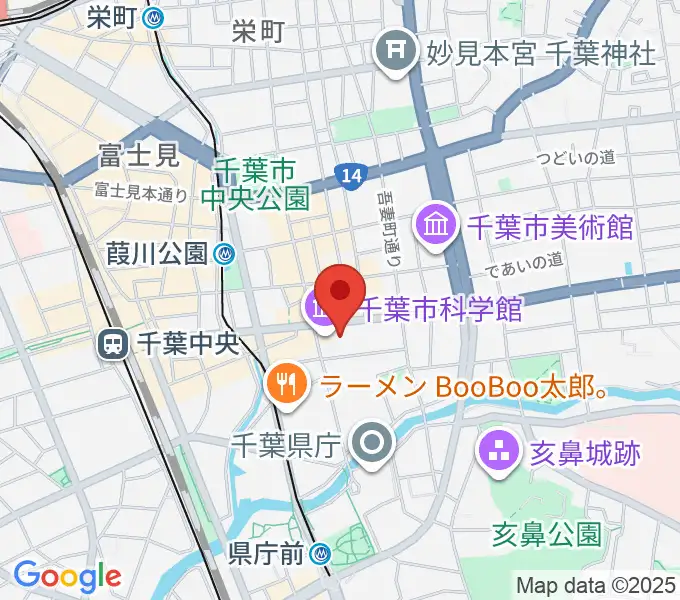 千葉市科学館の地図