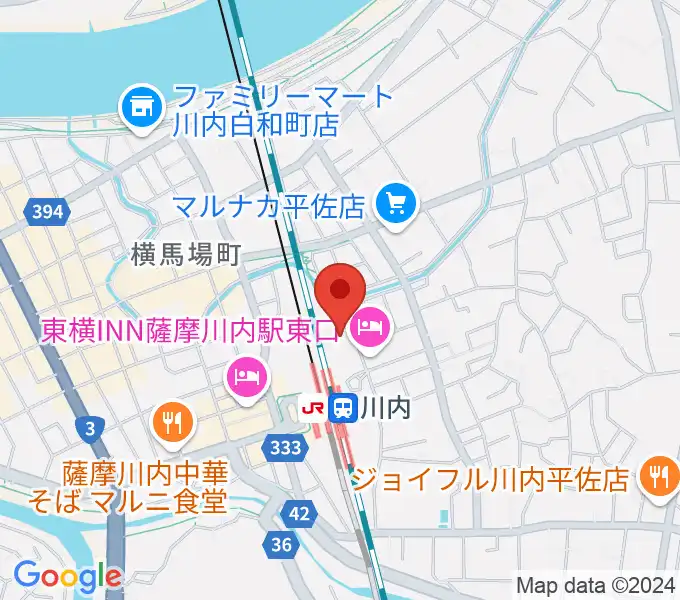 SSプラザせんだいの地図