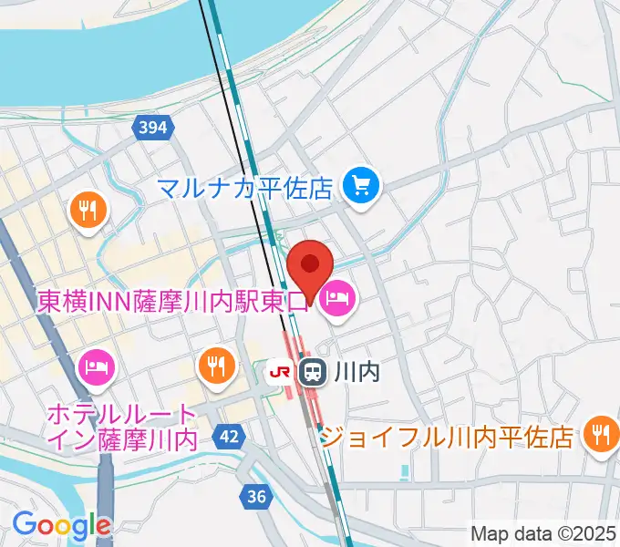 SSプラザせんだいの地図