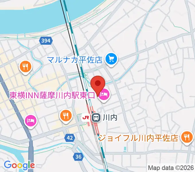 SSプラザせんだいの地図