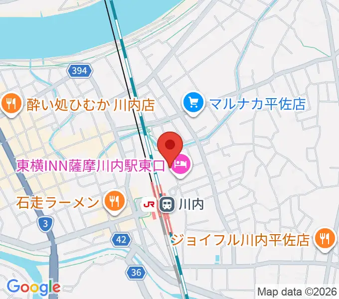 SSプラザせんだいの地図
