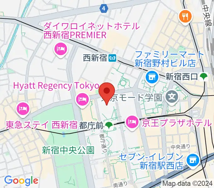 新宿住友ビル三角広場の地図