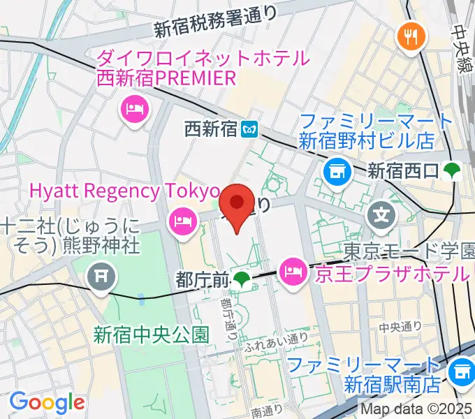 新宿住友ビル三角広場の地図