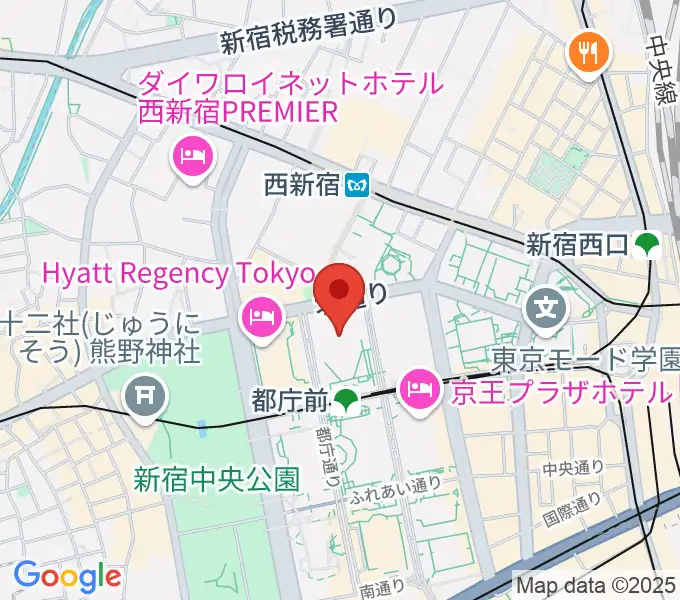 新宿住友ビル三角広場の地図