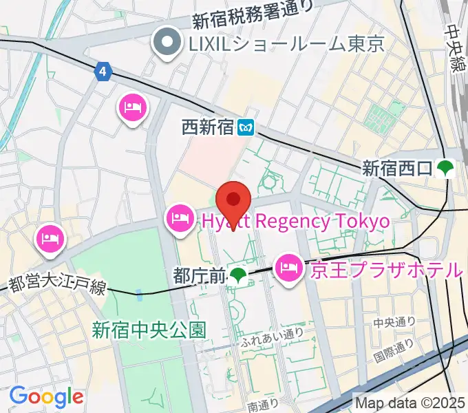 新宿住友ビル三角広場の地図