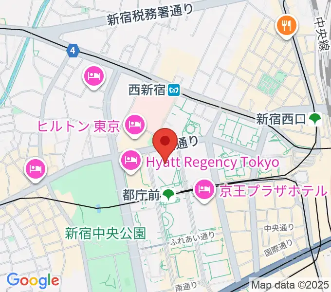 新宿住友ビル三角広場の地図