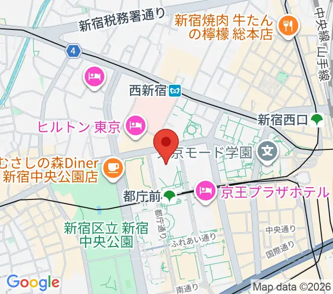 新宿住友ビル三角広場の地図