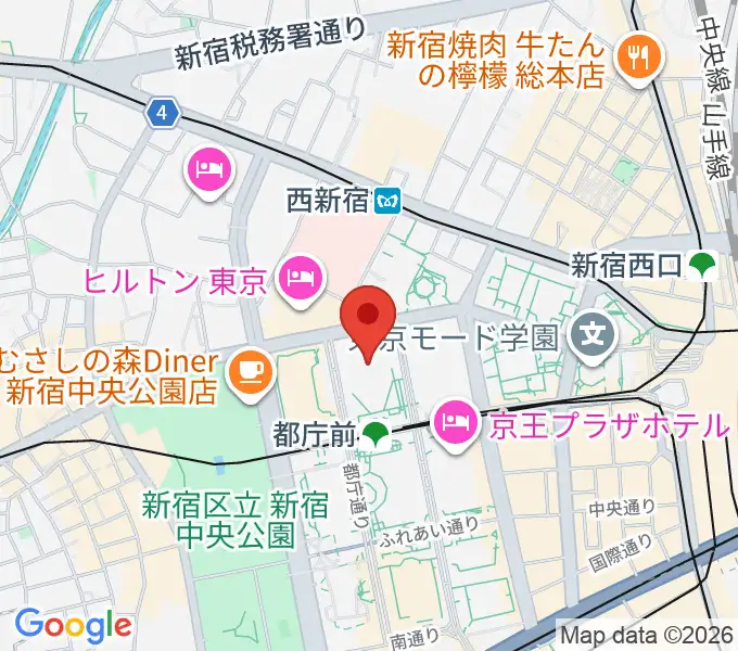 新宿住友ビル三角広場の地図
