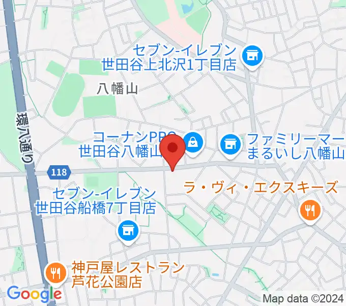 アップス（希望丘青少年交流センター）の地図