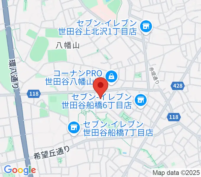 アップス 希望丘青少年交流センターの地図