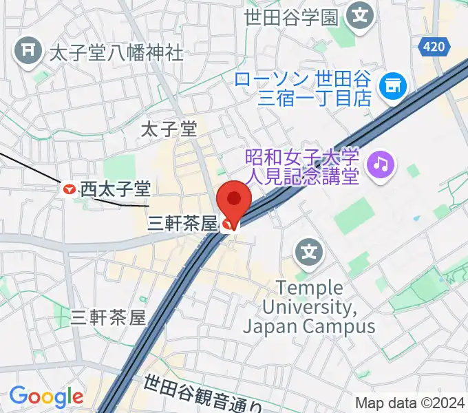 スタジオクレッセの地図