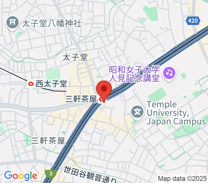 スタジオクレッセの地図