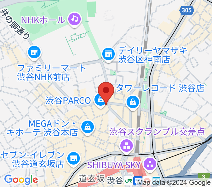 渋谷SUPER DOMMUNEの地図