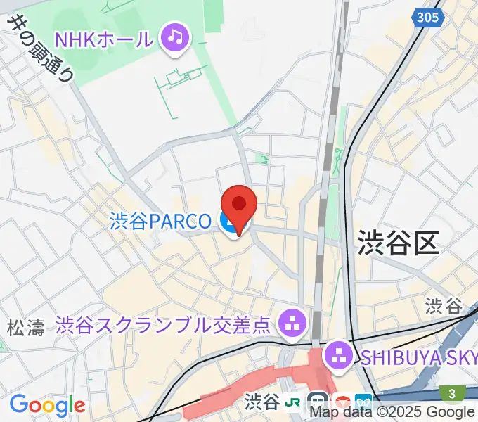 渋谷SUPER DOMMUNEの地図