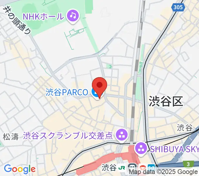 渋谷SUPER DOMMUNEの地図