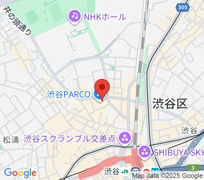 渋谷SUPER DOMMUNEの地図