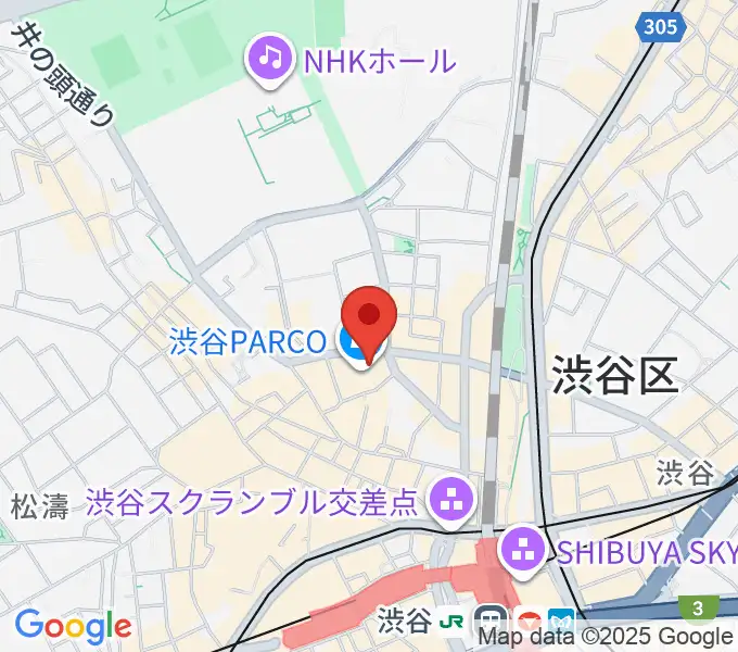 渋谷SUPER DOMMUNEの地図