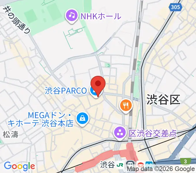 渋谷SUPER DOMMUNEの地図