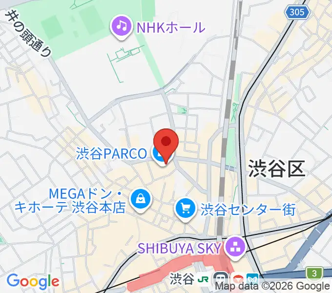 渋谷SUPER DOMMUNEの地図
