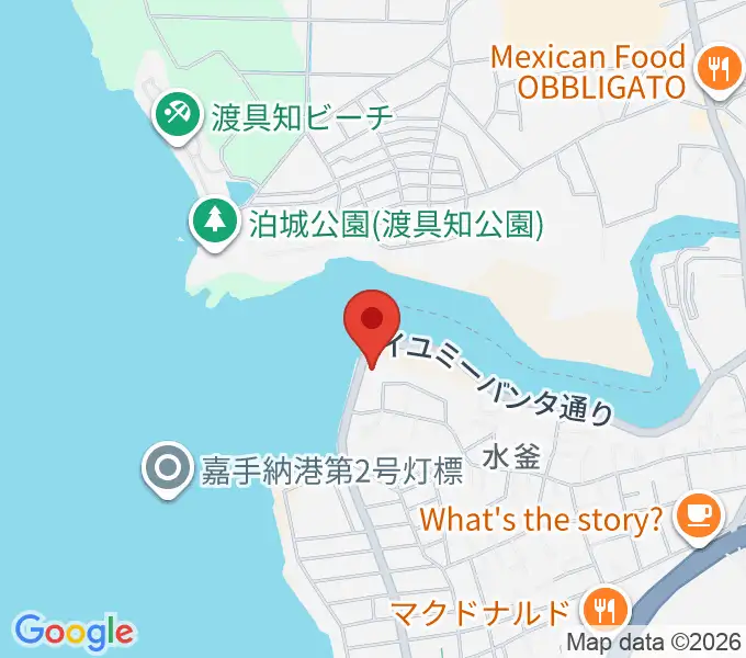 嘉手納町マルチメディアセンターの地図