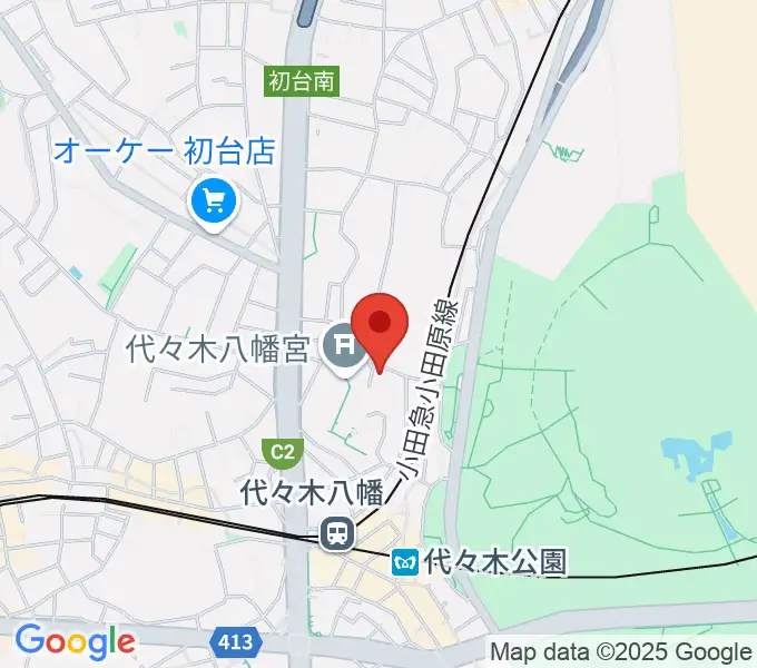 YCC 代々木八幡コミュニティセンターの地図