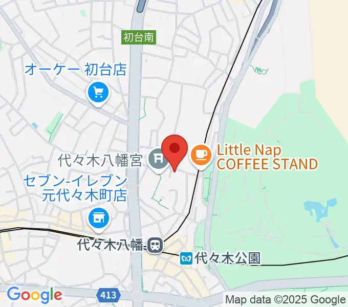 YCC 代々木八幡コミュニティセンターの地図