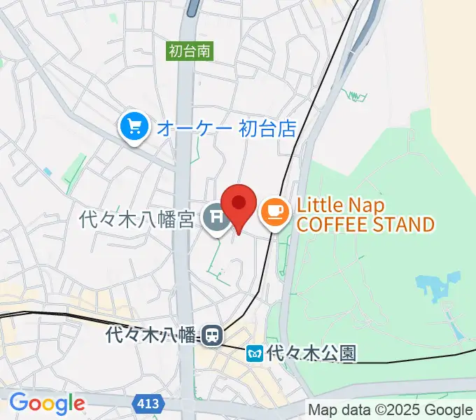 YCC 代々木八幡コミュニティセンターの地図