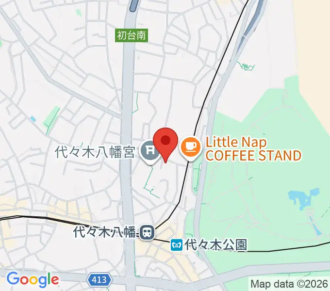 YCC 代々木八幡コミュニティセンターの地図