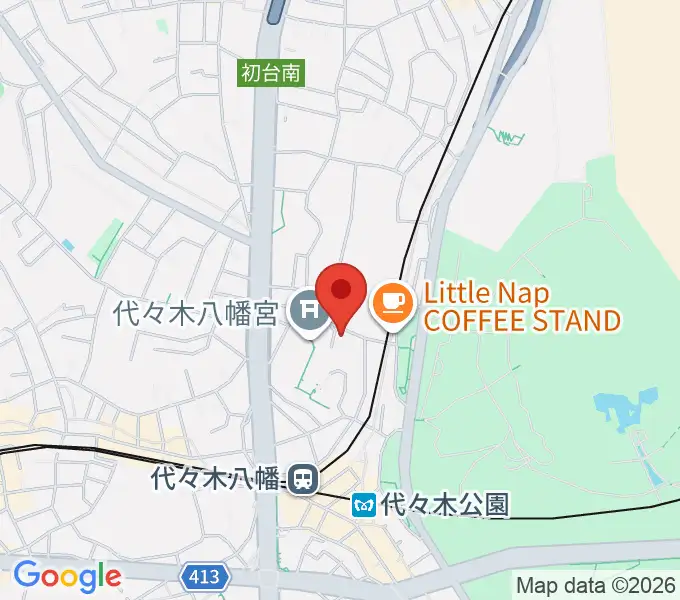 YCC 代々木八幡コミュニティセンターの地図