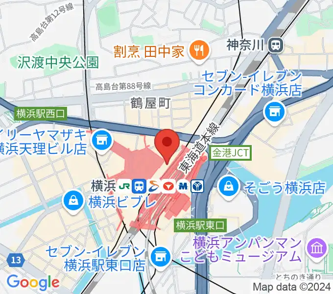 T・ジョイ横浜の地図